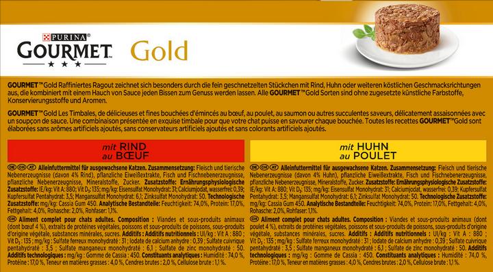 Produktbild Gourmet Gold (Senior, Adult, 4 Stk., 85 g)