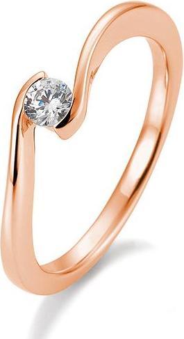 Produktbild Breuning Ring Schwung 0,05-0,30ct. (56, 585/14 K Gold)