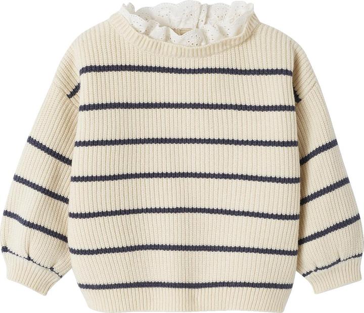 Vertbaudet Baby Pullover mit Volantkragen, Capsule Collection MAMA, TOCHTER & BABY