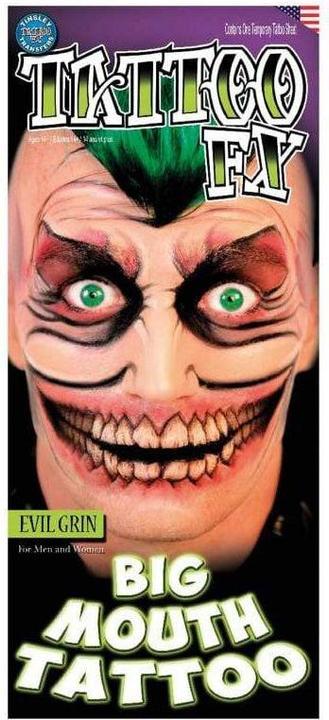 Image du produit Chaks Tatouage sourire geant, malfaisant