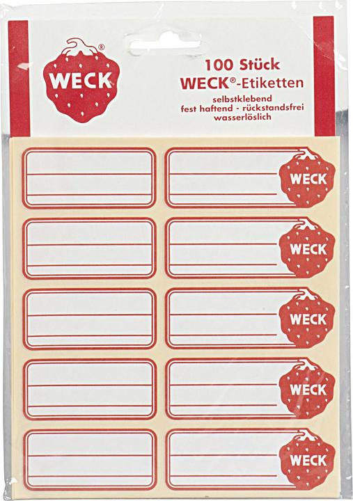 Image du produit Weck Étiquettes autocollantes