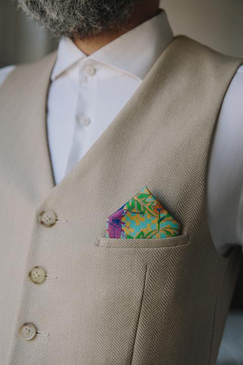 Actual product image Cloth Handkerchief - Organic Cotton Cloth Apple