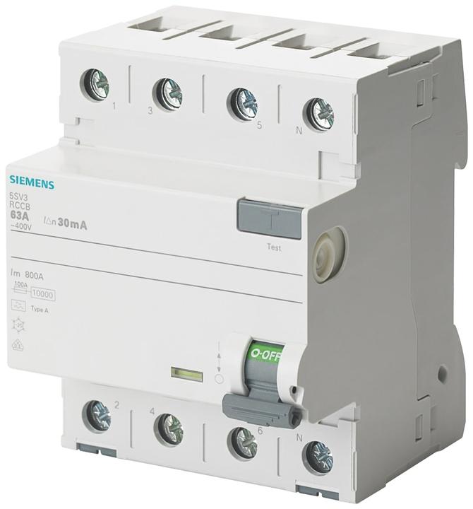 Actual product image Siemens RCD circuit breaker