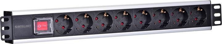 Actual product image Intellinet 8-way 48.30cm (19") power strip (8 x, 3 m)