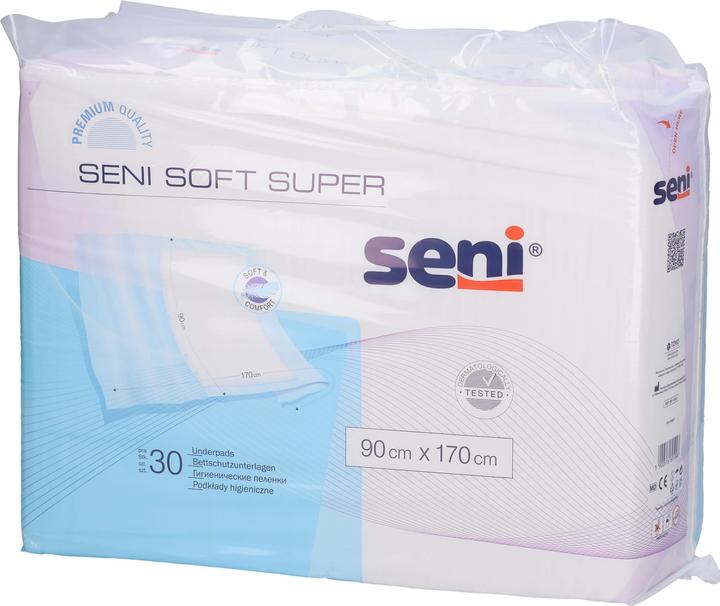 Produktbild Seni Soft Super Einmal-Bettschutz mit Flügeln 4 Tropfen (30 x)