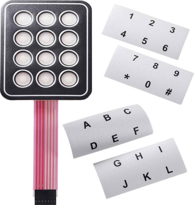 Produktbild APEM Tastenfeld 4x4 selbstklebend