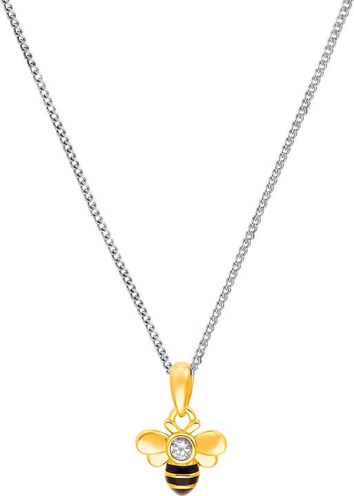 Actual product image Prinzessin Lillifee Necklace for girls, 925 sterling silver, zirconia (synth.) | bee (925 silver, 35 cm)