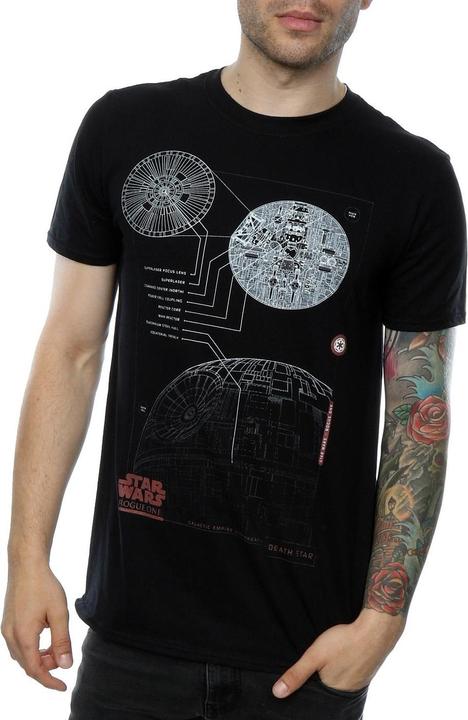 Immagine prodotto Star Wars Maglietta in cotone con i piani della Morte Nera (XL)