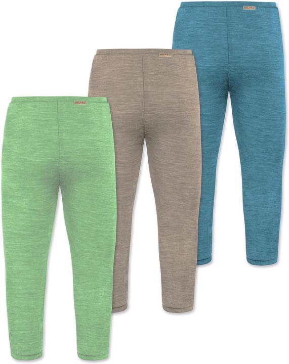Produktbild Normani 3er Pack Baby Merino Unterhose mit Füssen - 9543 (92)