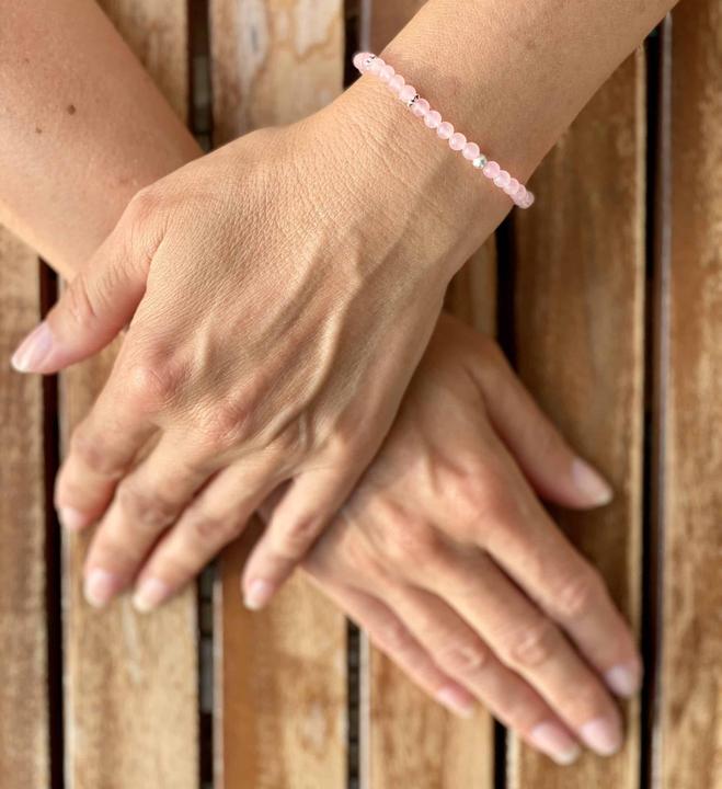 Actual product image Balibay Esea (18 cm, 925 Sterling silver, Rose quartz, Gemstone)