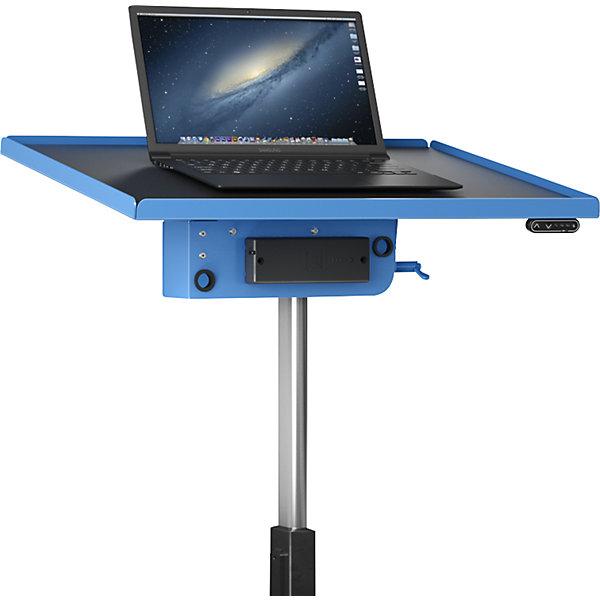Actual product image eurokraft pro Material stand, electric, platform LxW 800 x 600 mm, with tray. (60 cm, 80 cm)