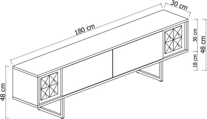 Image du produit Skye Decor Chrome Line TV Stand