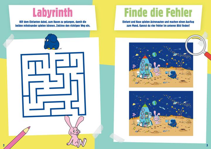 Produktbild Die Sendung mit dem Elefanten - Lass uns stickern, basteln, rätseln (Deutsch, Trickstudio Lutterbeck GmbH, Friedrich Streich, WDR mediagroup GmbH, Steffi Krohmann, 2024)