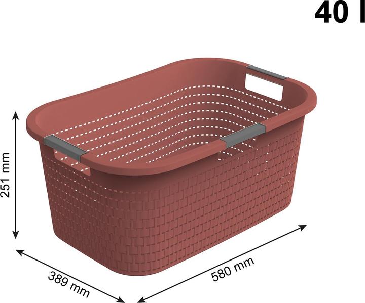 Actual product image Rotho Set Country Wäschekorb (40 l)