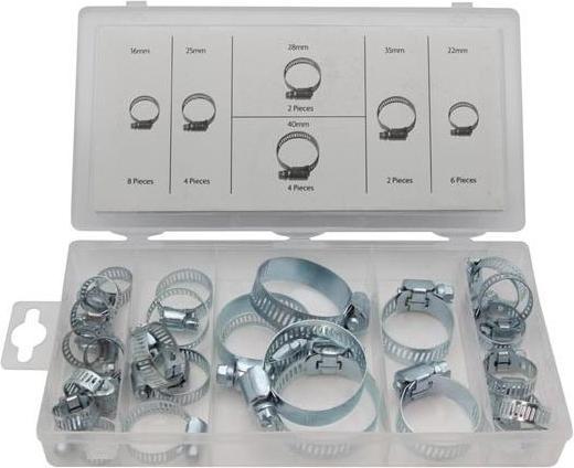 Actual product image Perel Hose clamp set HAS04, 26 pcs.