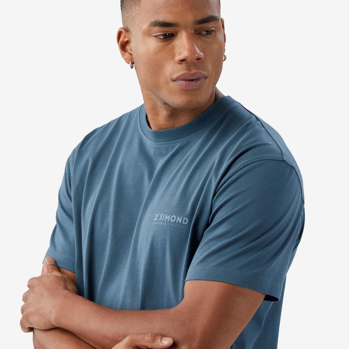 Actual product image Simond Herren Kletter-T-Shirt strapazierfähig - Vertika blau (S)