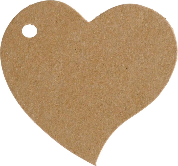 Image du produit Santex Etiquette carton coeur - Naturelle(10pcs)
