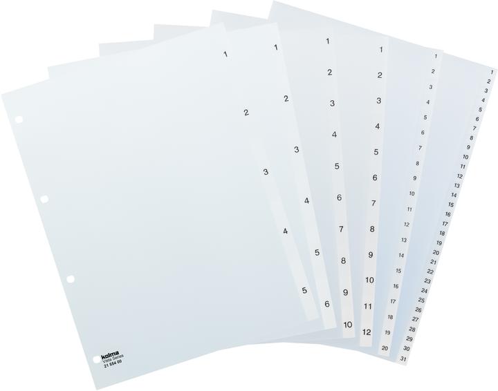Image du produit Kolma Intercalaire A4 Vista 1-6 6 pièces transparent incolore