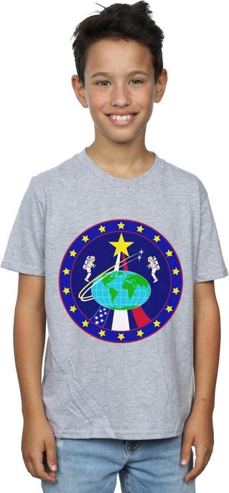 Actual product image Nasa Boys Classic Globe Astronauts T-Shirt (140, 146)
