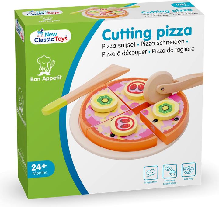 Image du produit New Classic Toys Jeu de découpe - Pizza légumes