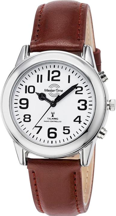 Master Time MTGA-10806-12L Mens Talking Radio Control Watch 40mm (Analogue wristwatch, 40 mm)