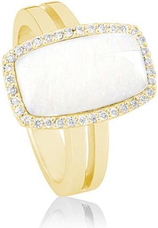 Immagine prodotto Breuning ANELLO - E.OPAL WHITE/Brill. 0,198 Ct. H/si (59, 585/14 K Oro)