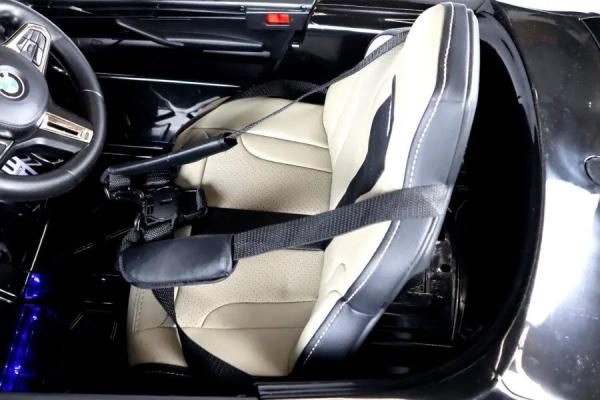 Immagine prodotto Es-toys Auto elettrica per bambini "BMW M5" - con licenza - batteria 24V, MP3, sedile in pelle + EVA - nero (24 V)