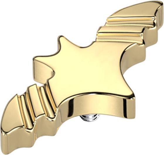 Produktbild Star Piercing Dermal Anchor Basic Fledermaus vergoldet (ohne Messing, Titan G23)