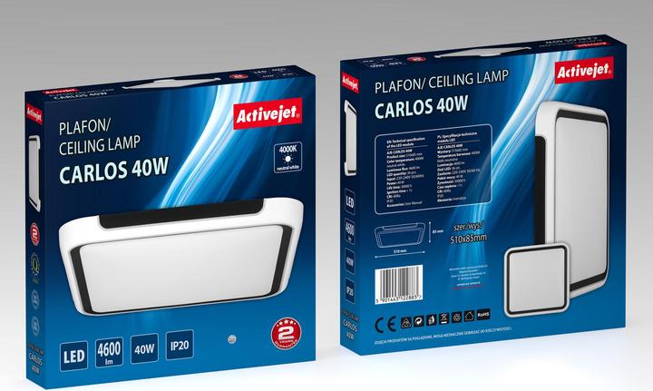 Produktbild Activejet LED-Deckenleuchte AJE-CARLOS 40W (5000 lm, E27)