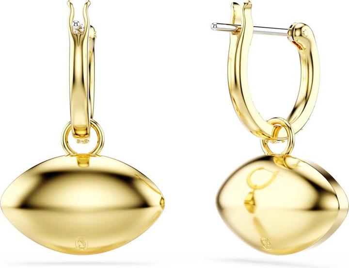 Actual product image Swarovski Symbolica Drop Earrings Evil Eye Blue Gold (Swarovski Metal)