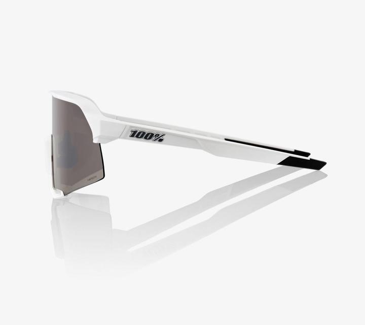 Actual product image 100% S3 Glasses Matte White (Mat white, Silver)