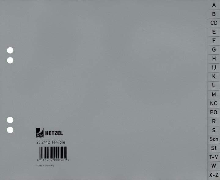 Produktbild Hetzel Plastikregister