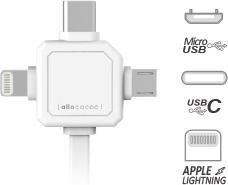 Actual product image Allocacoc USB 3 in 1 (1.50 m, USB 2.0)