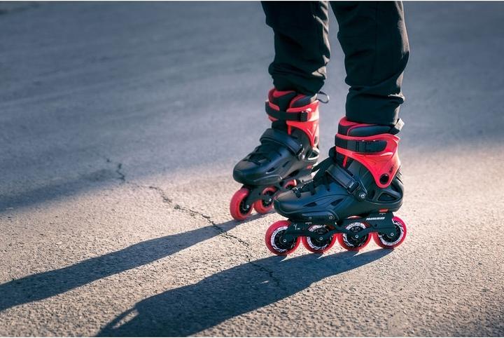Actual product image Powerslide Inline Skates Imperial Basic 80 Black Red 2018 (45, 45.5, 46, 45 1/3)