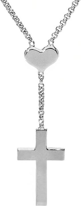 Image du produit Amen Collier Heart and Cross (Argent 925, 44 cm)