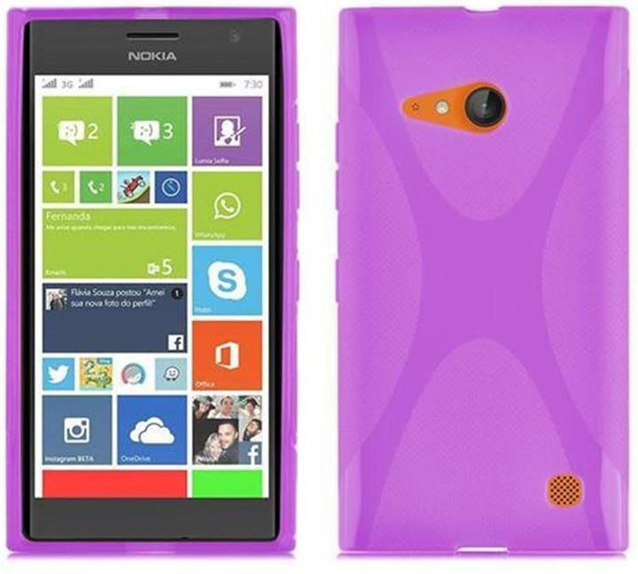 Actual product image Cadorabo TPU X-Line Cover (Nokia Lumia 730)