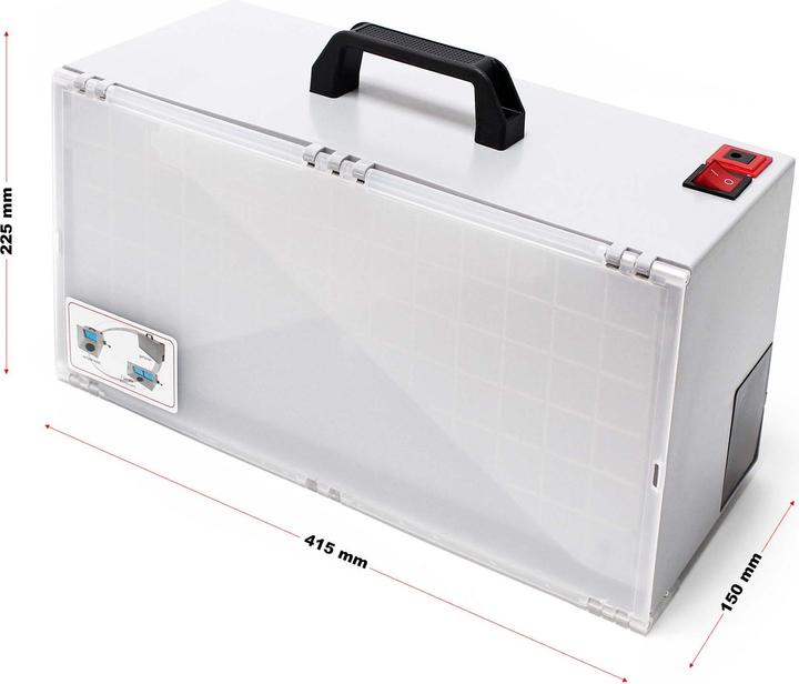 Actual product image Wiltec Airbrush Complete Set 4m³/min extraction system overspray outside air