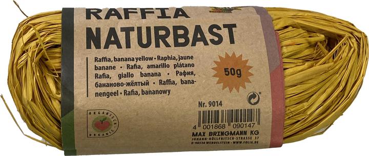 Produktbild Folia Bringmann Naturbast Raffia 50g Bananengelb (Geschenkband)