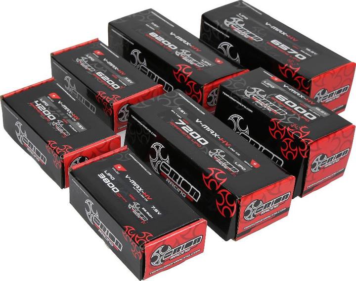 Immagine prodotto Team Orion V-Max-HV Graphene Tech 8200 7.6V 2S 128C (7.60 V, 8200 mAh)