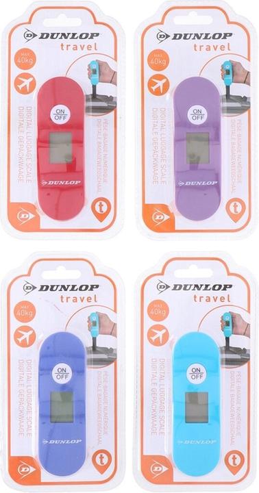 Productafbeelding Dunlop Bagageweegschaal, maximaal 40 kg, geassorteerde kleuren (Bagage weegschaal)