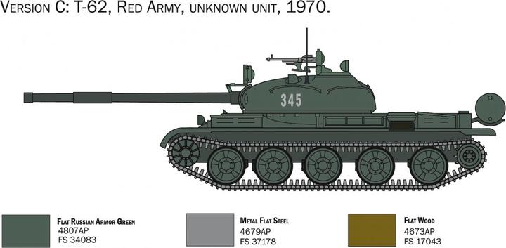 Actual product image 1:72 Rus. T-62 battle tank
