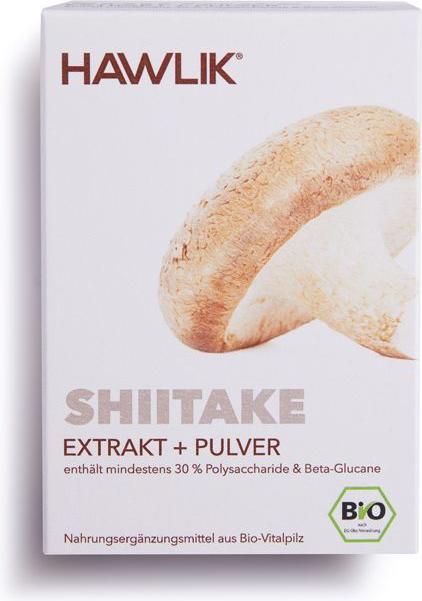 Hawlik Shiitake Extrakt + Pulver Kapsel (120 Stück, Kapseln, 110 g)