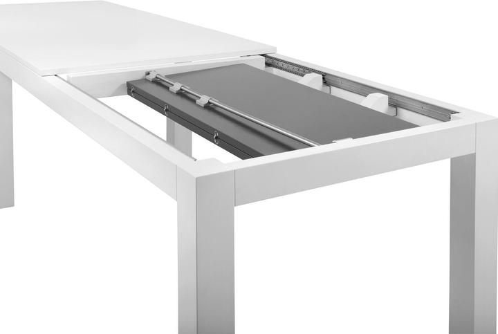 Actual product image Pöttker TOPSLIDE pull-out table runner, extension 720 mm, length 1200 mm, steel/aluminium