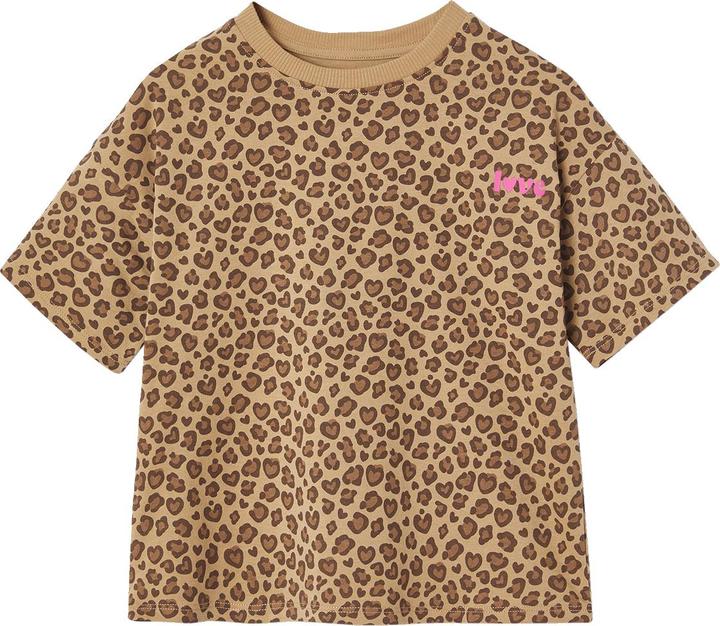 Actual product image Vertbaudet Bedrucktes Mädchen T-Shirt, leichte Oversized-Form (128)