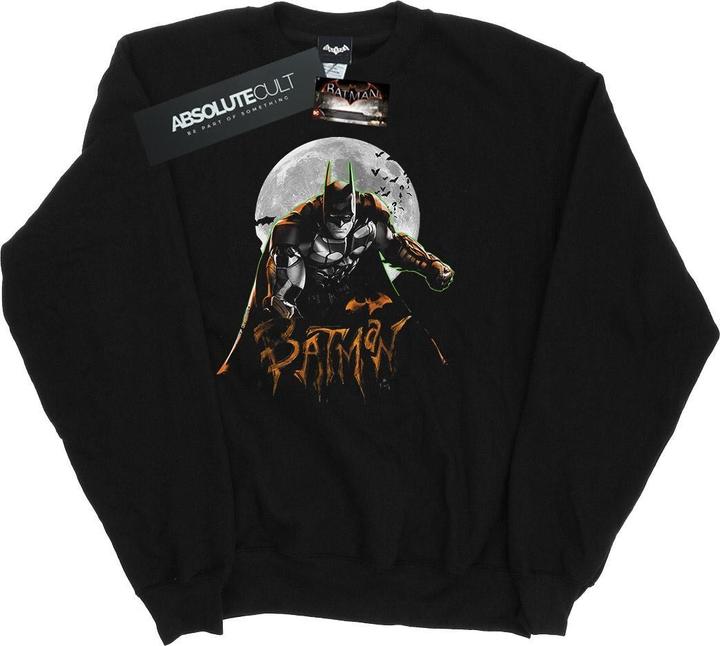 Actual product image Mens Batman Arkham Knight Halloween Moon Sweatshirt (S)