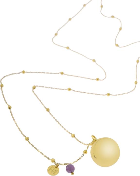 Immagine prodotto Proud MaMa Palla Bola / Collana Olivia per la gravidanza, ametista (Argento)