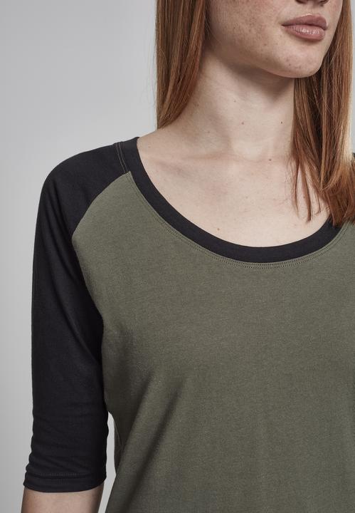 Image du produit Urban Classics Ladies 3/4 Contrast Raglan Tee (5XL)