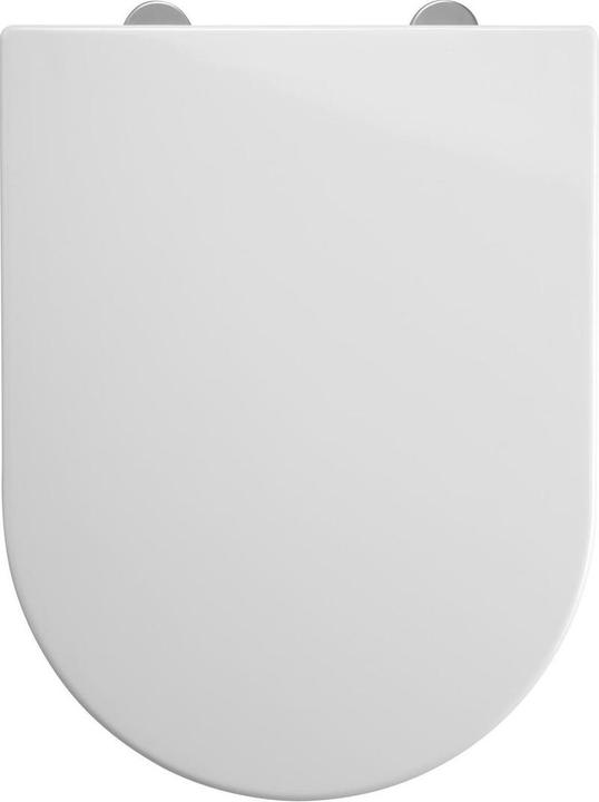 Allibert wc-bril RAINBOW - D-vorm - thermodure - soft close - inox scharnieren - afklikbaar - wit