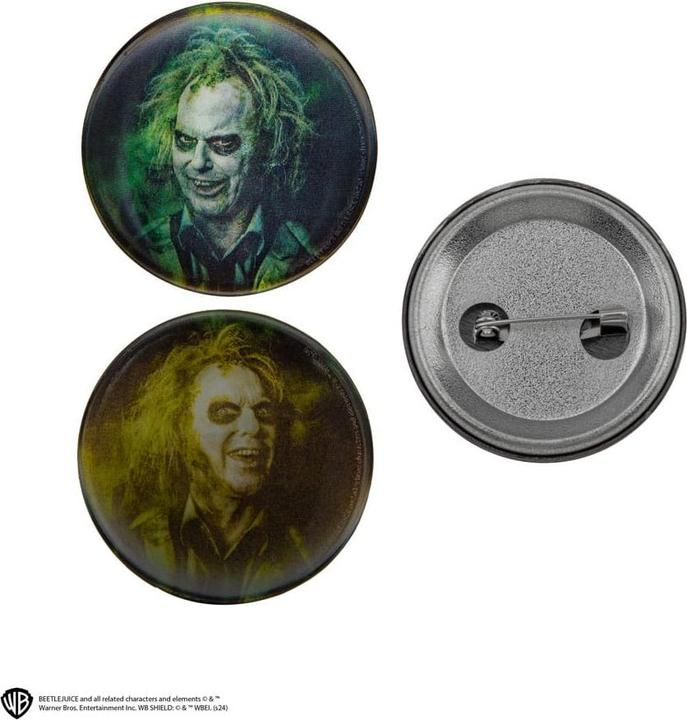 Immagine prodotto Cinereplicas Bottoni a clip di Beetlejuice in confezione da 6 pezzi