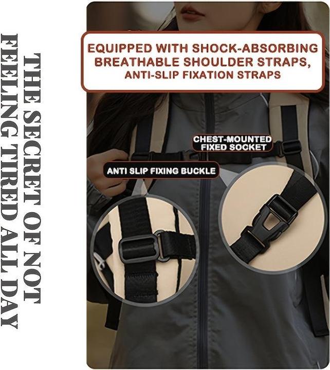 Produktbild Only-Bags.Store Nylon Casual Travel Backpack - leicht, faltbar, mit verstellbaren Trägern, Reissverschluss